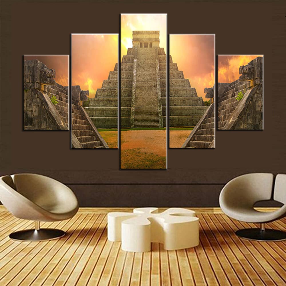 Amazon.com: Aztec Pyramid Pictures for Living Room Pyramid of the